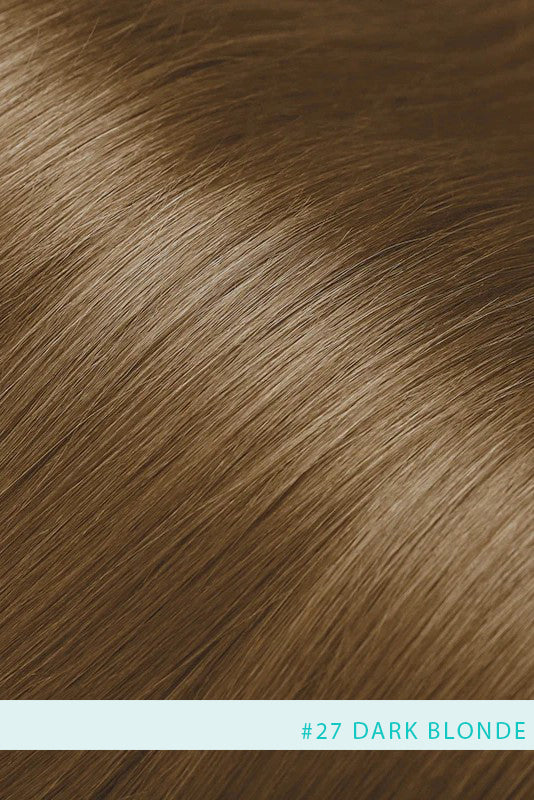 Topper de cabello humano Remy con tapa de seda Flavia-B1