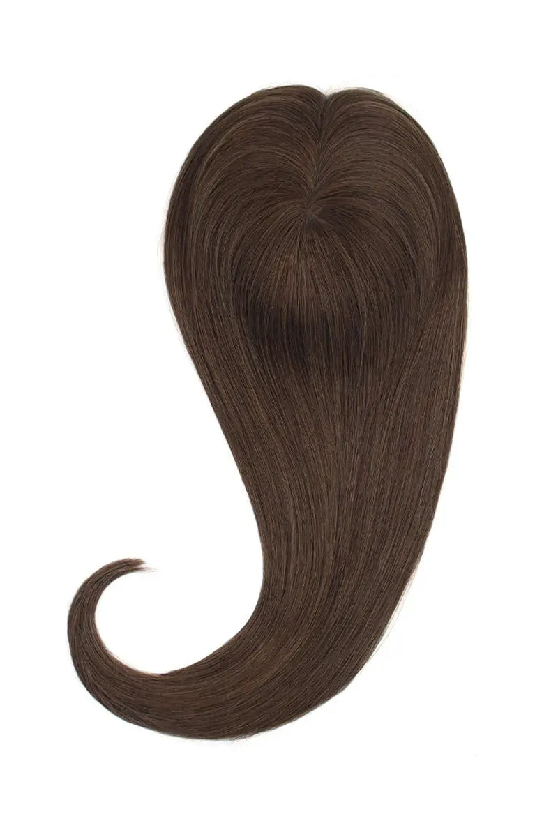 Flavia Silk Top Remy Human Hair Topper #2 Dark Brown
