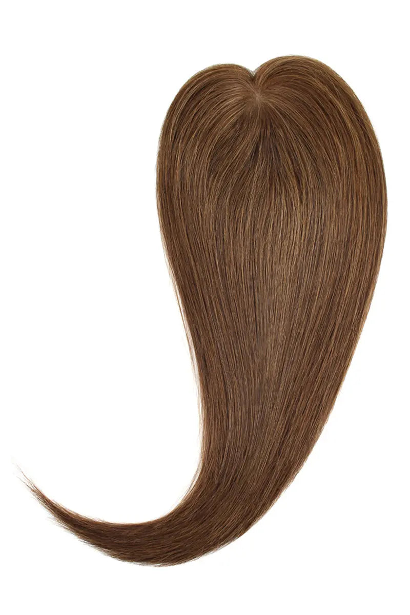 Flavia Silk Top Remy Human Hair Topper #4 Medium Brown