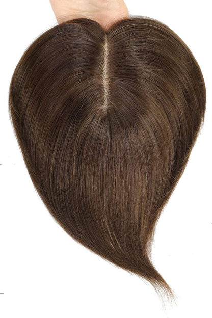 Metis Human Hair Toppers Crown Topper Hair Extensions Extra Light Brown