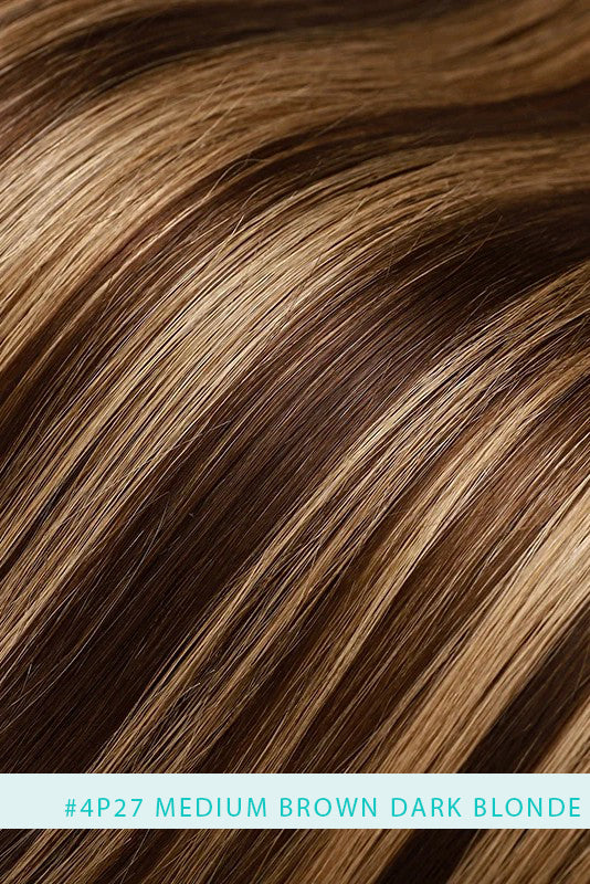 Topper de Cabello Humano Remy con Base de Seda Flavia-B1