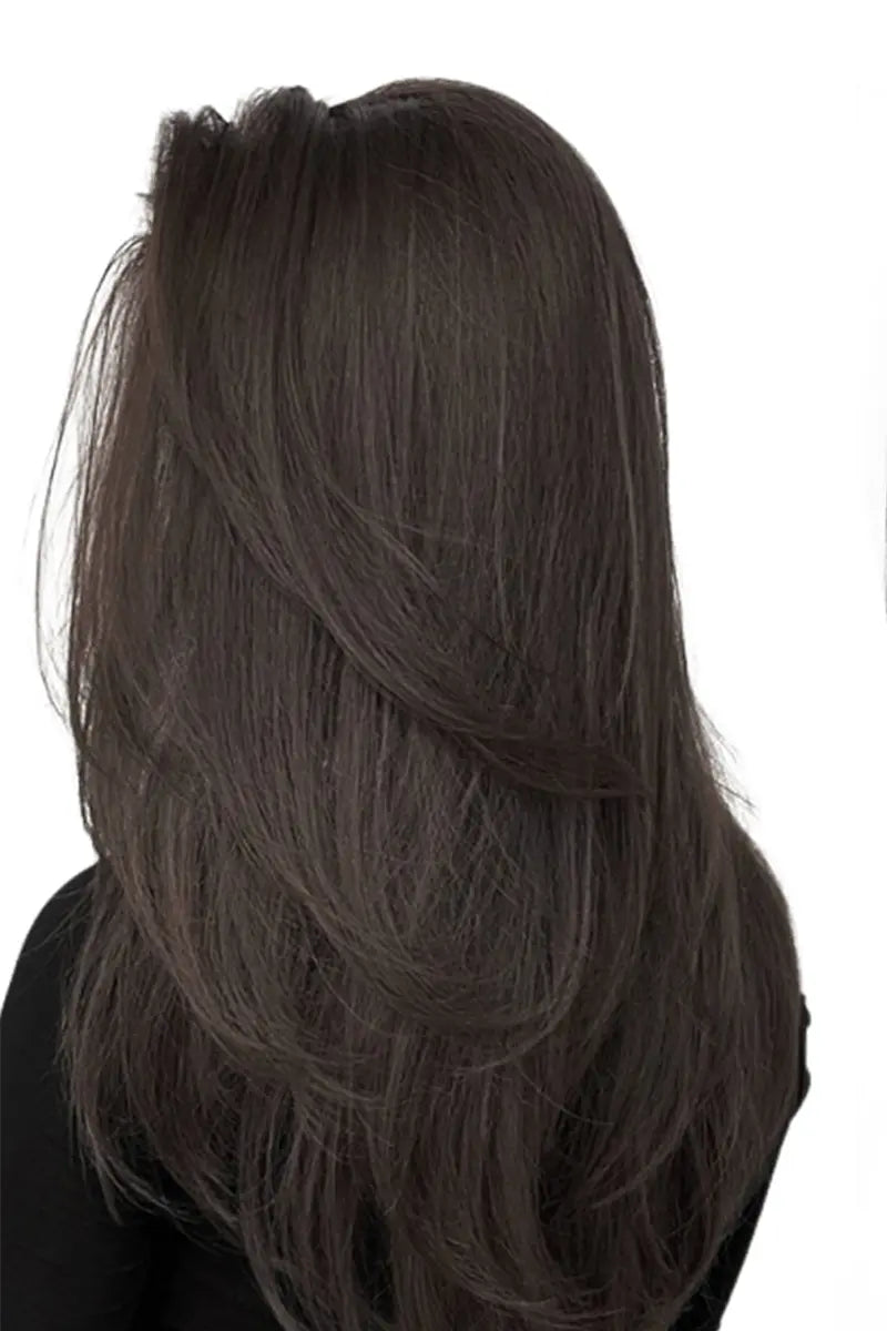 Topper de Cabello Humano Remy con Base de Seda Flavia | Negro Natural 
