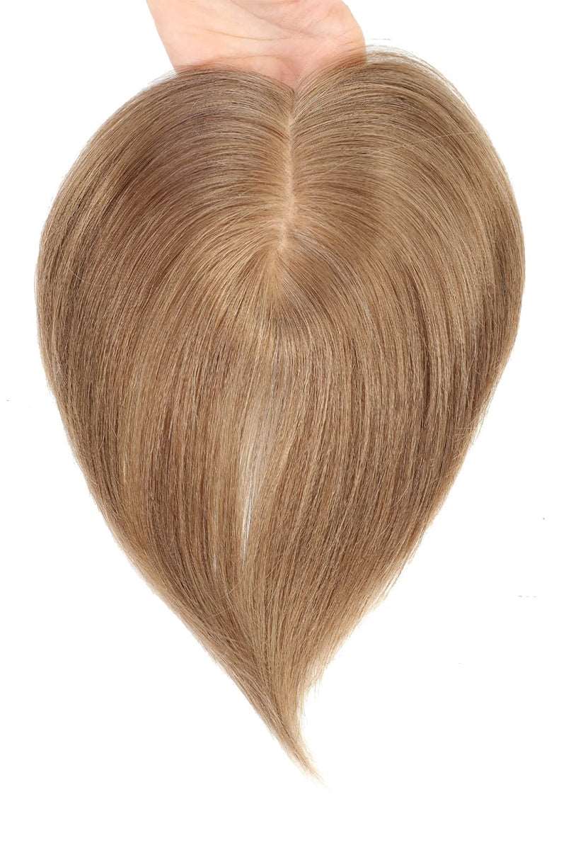 Metis Human Hair Toppers Crown Topper Hair Extensions Light Brown