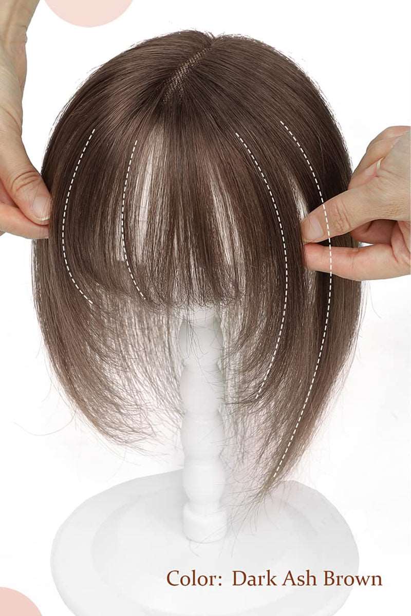 Carol Human Hair Topper for Hair Loss Solutions Light Brown