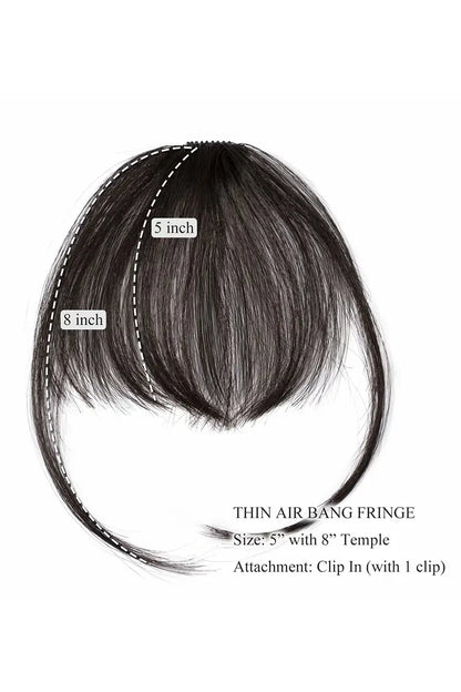 the length of hair bangs 