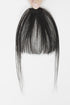 Natural Black Human Hair Clip-in Bangs – Soft and Straight Fringe with Seamless Blend