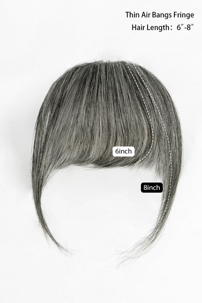 Flequillo de Cabello Humano Hecho a Mano Annie
