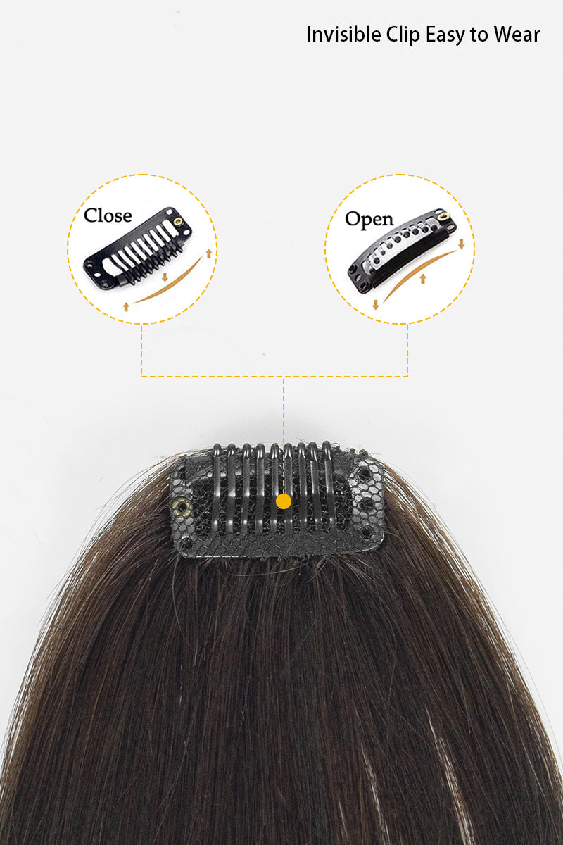 A hair clip shown attached to a person&