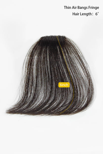 Annie Handmade Human Hair Bangs – No Temple