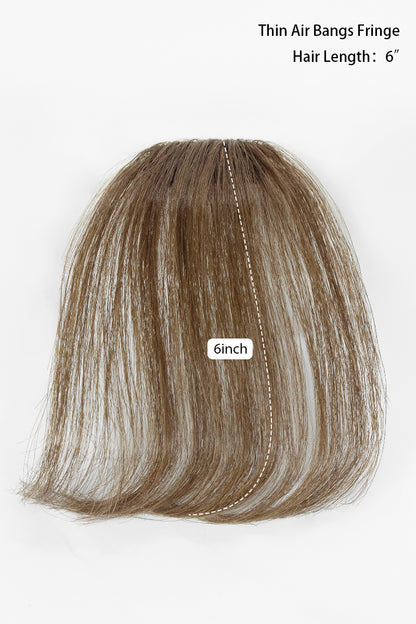 Annie Handmade Human Hair Bangs – No Temple