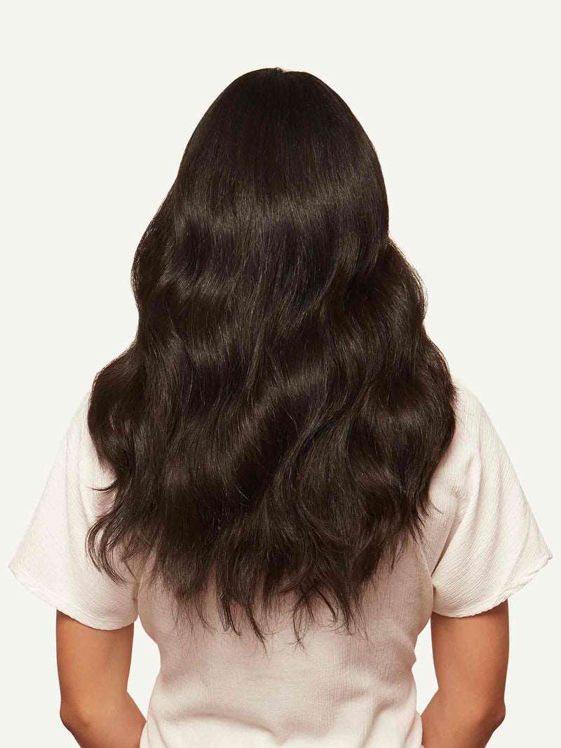 Dolly Halo Clips in Hair Extensions Natural Black