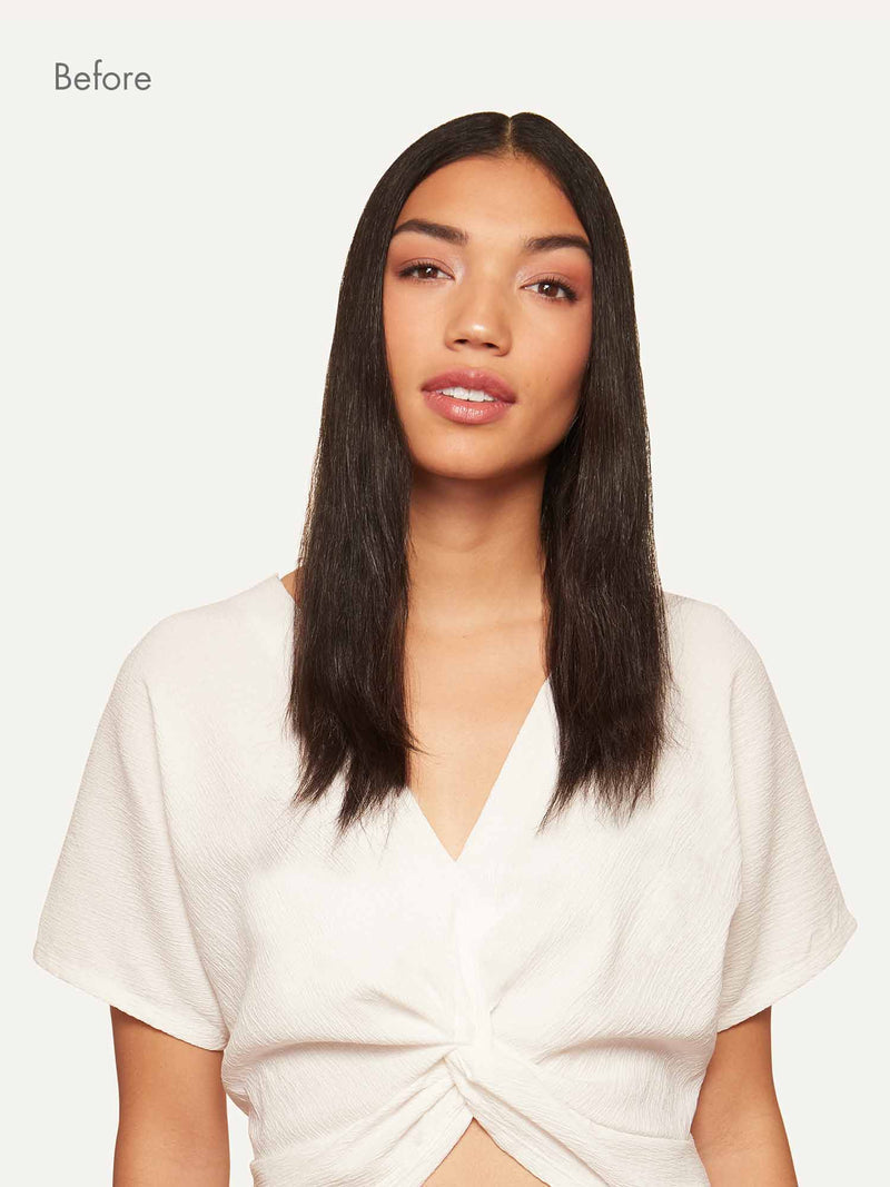 Dolly Halo Clips em extensões de cabelo Mocha Brown Highlight