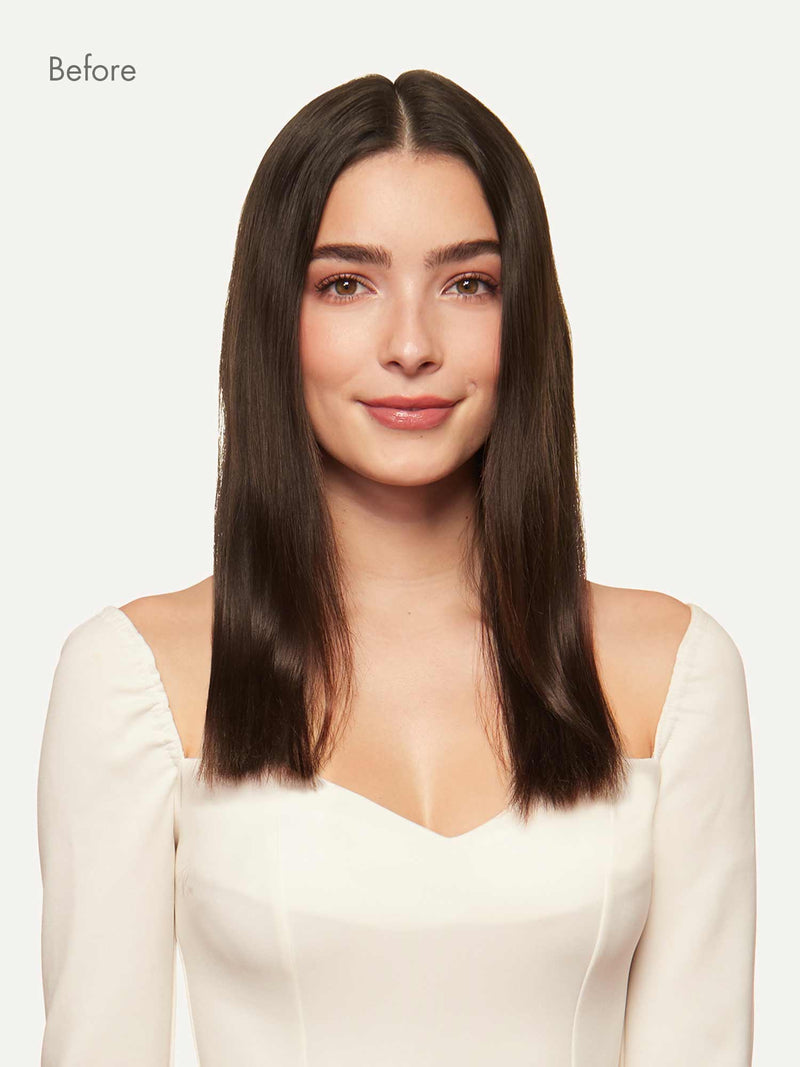 Dolly Halo Clips in Hair Extensions