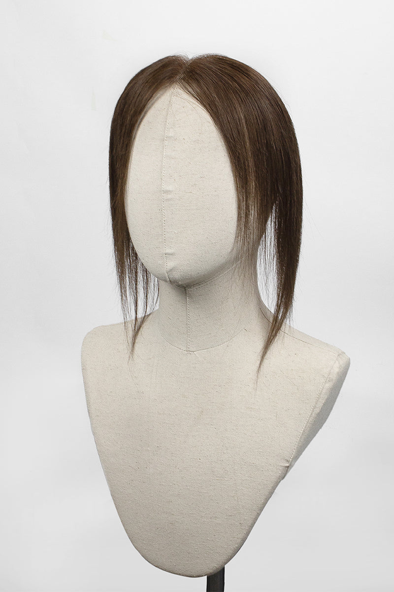 Seully Hair Hairline Topper: Breathable Lace|Halo Wire|Natural Look Dark Brown 