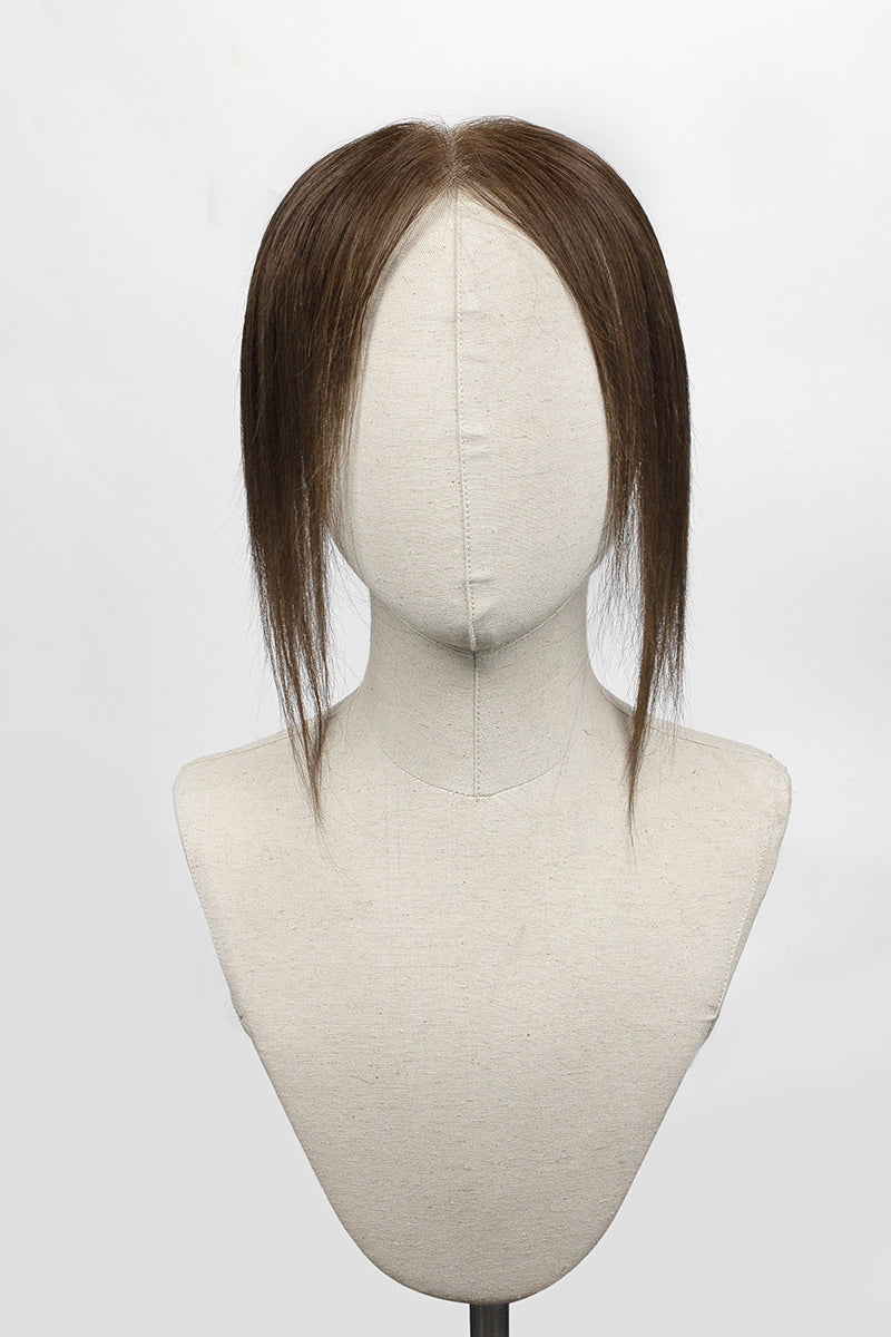 Seully Hair Hairline Topper: Breathable Lace|Halo Wire|Natural Look Dark Brown 
