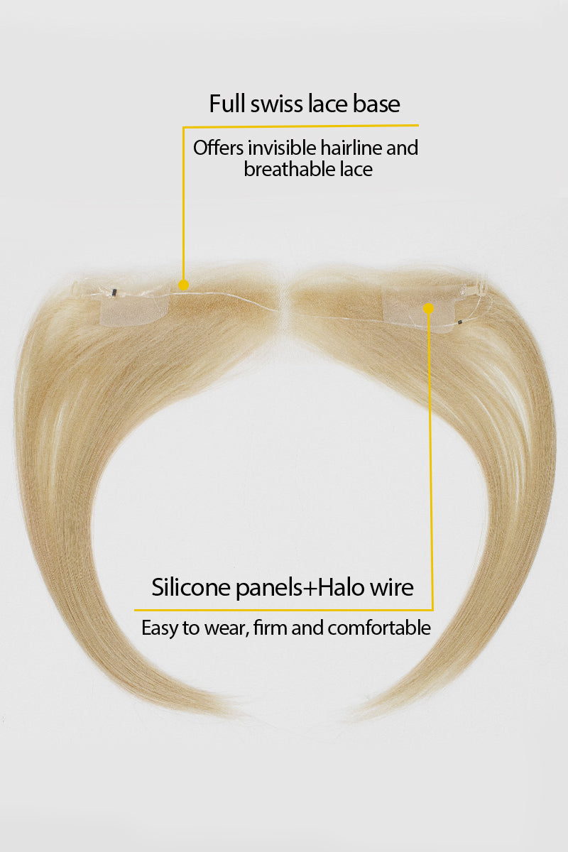 Seully Hair Hairline Topper: Breathable Lace|Halo Wire|Natural Look Dark Blonde 
