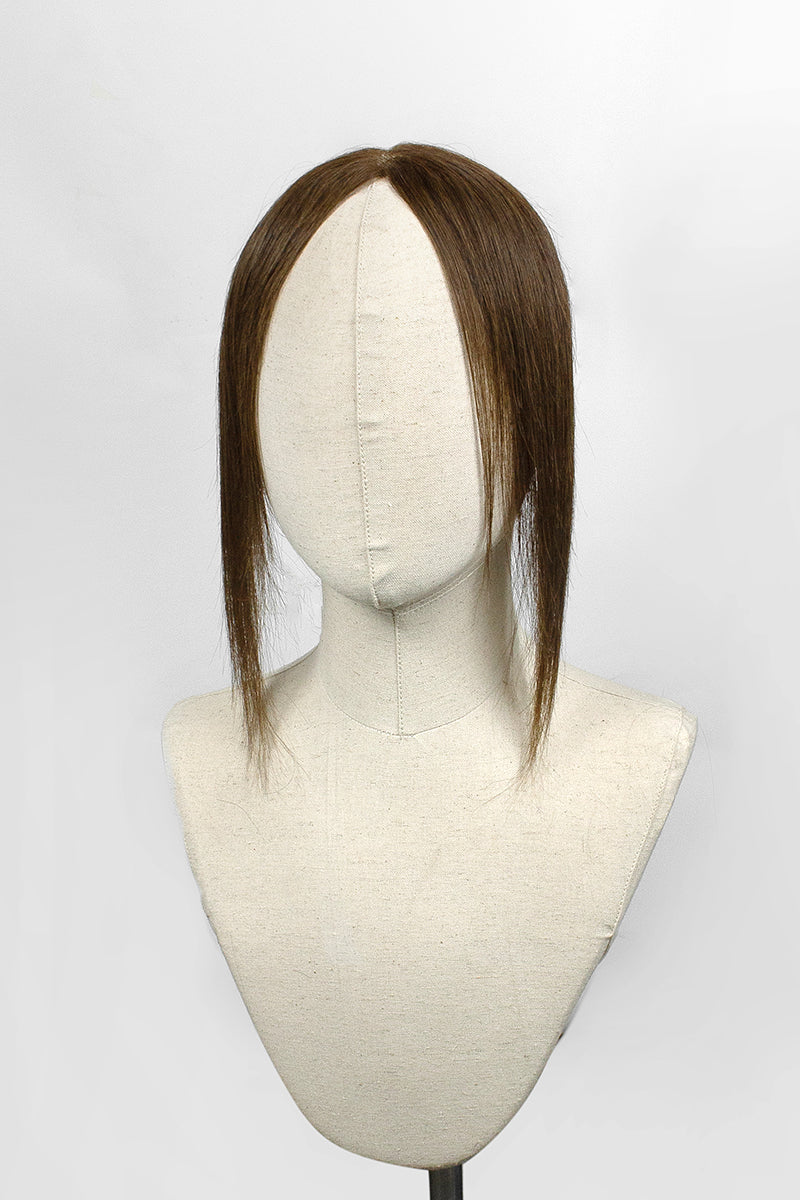 Seully Hair Hairline Topper: Breathable Lace|Halo Wire|Natural Look Medium Brown 