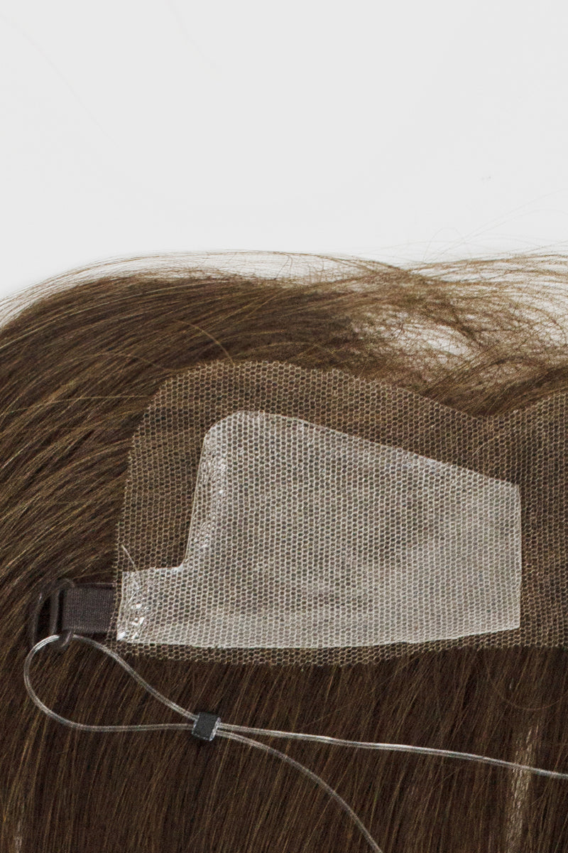 Seully Hair Hairline Topper: Breathable Lace|Halo Wire|Natural Look Medium Brown 