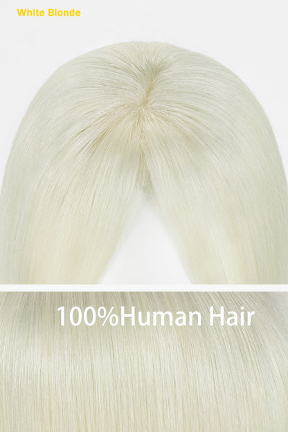 White blonde wig with &