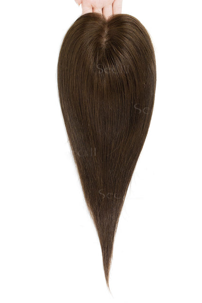 Flavia Silk Top Remy Hair Topper Naturel Noir