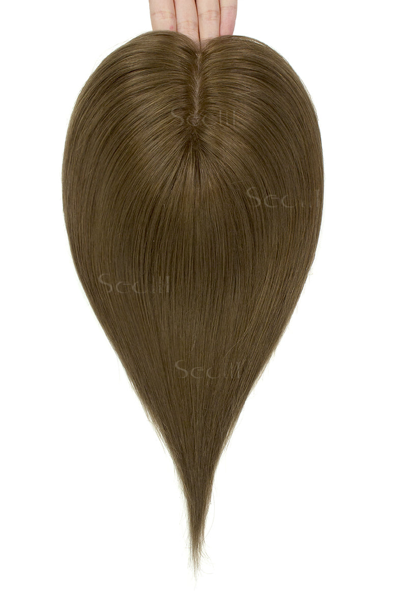 Flavia Silk Top Remy Hair Topper Naturel Noir