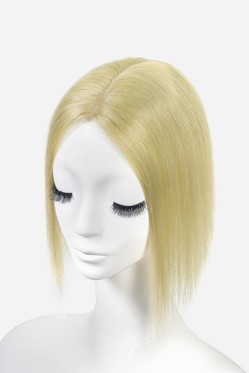 Topper de Cabello Humano Remy con Base de Seda Flavia | 