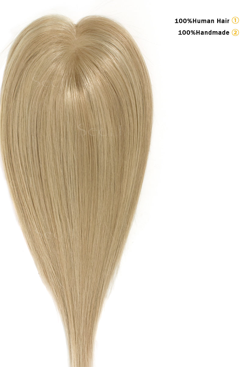 Flavia Silk Top Remy Hair Topper Naturel Noir