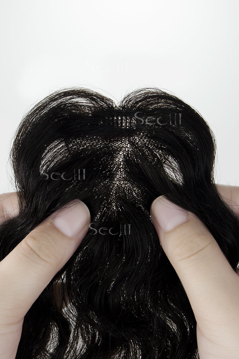Magic Pixie -C02 Wave Curly Topper Natural Black 