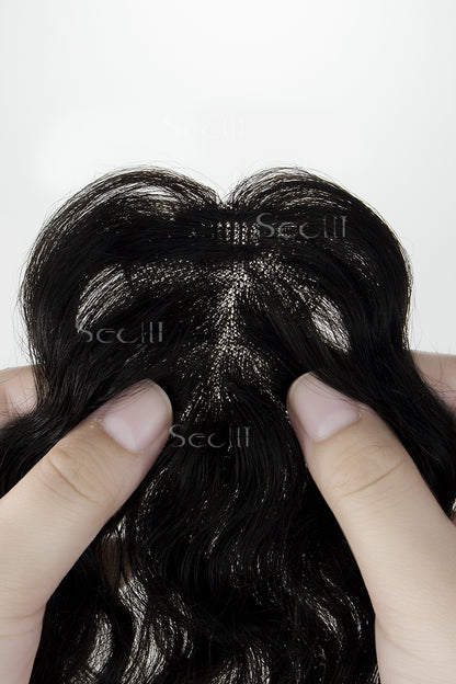 Magic Pixie -C02 Wave Curly Topper Natural Black 