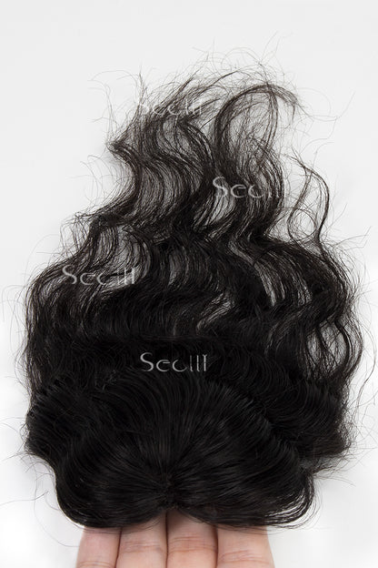 Magic Pixie -C02 Wave Curly Topper Natural Black 