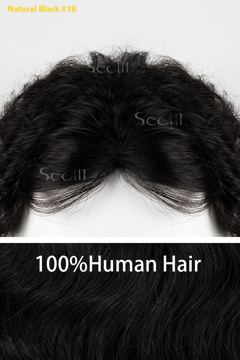 Magic Pixie -C02 Wave Curly Topper Natural Black 