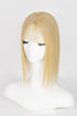 Metis Human Hair Toppers Crown Topper with Bangs  Ash Blonde Bleach Blonde 