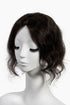Metis C0-1 Wave Human Hair Toppers Crown Topper Hair Extensions No Bangs Dark Brown 