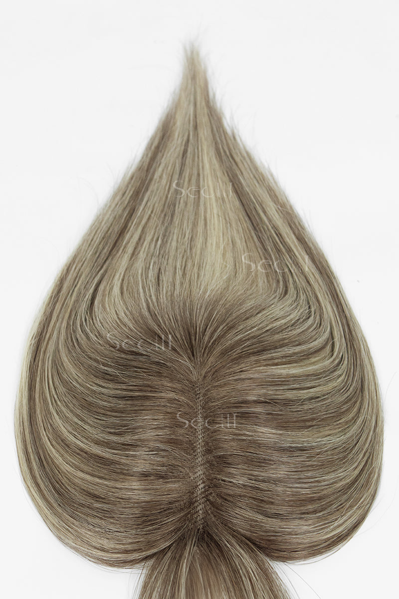 Mona-B hair topper front bangs close-up