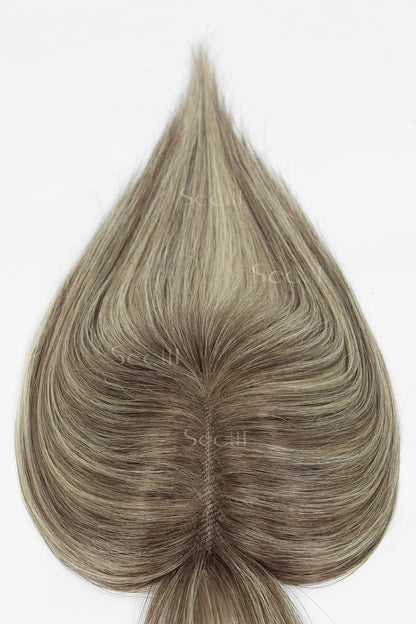 Mona-B hair topper front bangs close-up