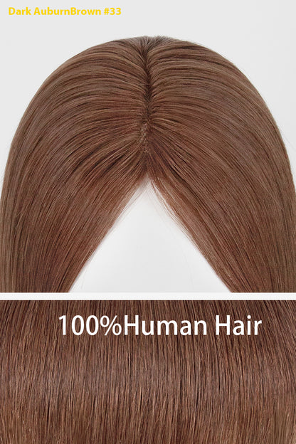 Dark AuburnBrown hairpiece with &