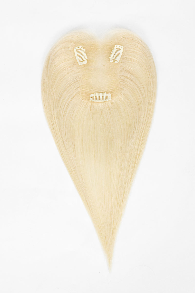 Mona Handmade Human Hair Topper Platinum Blonde 