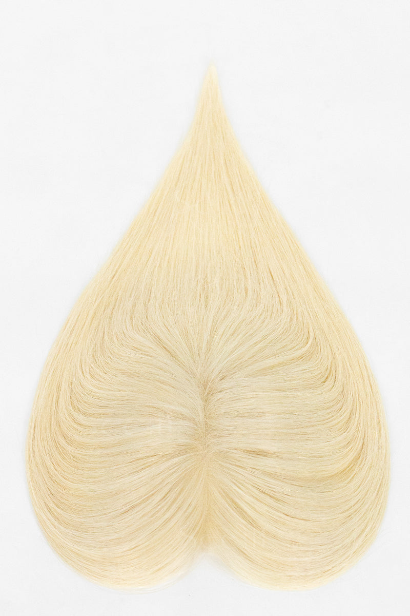 Mona Handmade Human Hair Topper Platinum Blonde 
