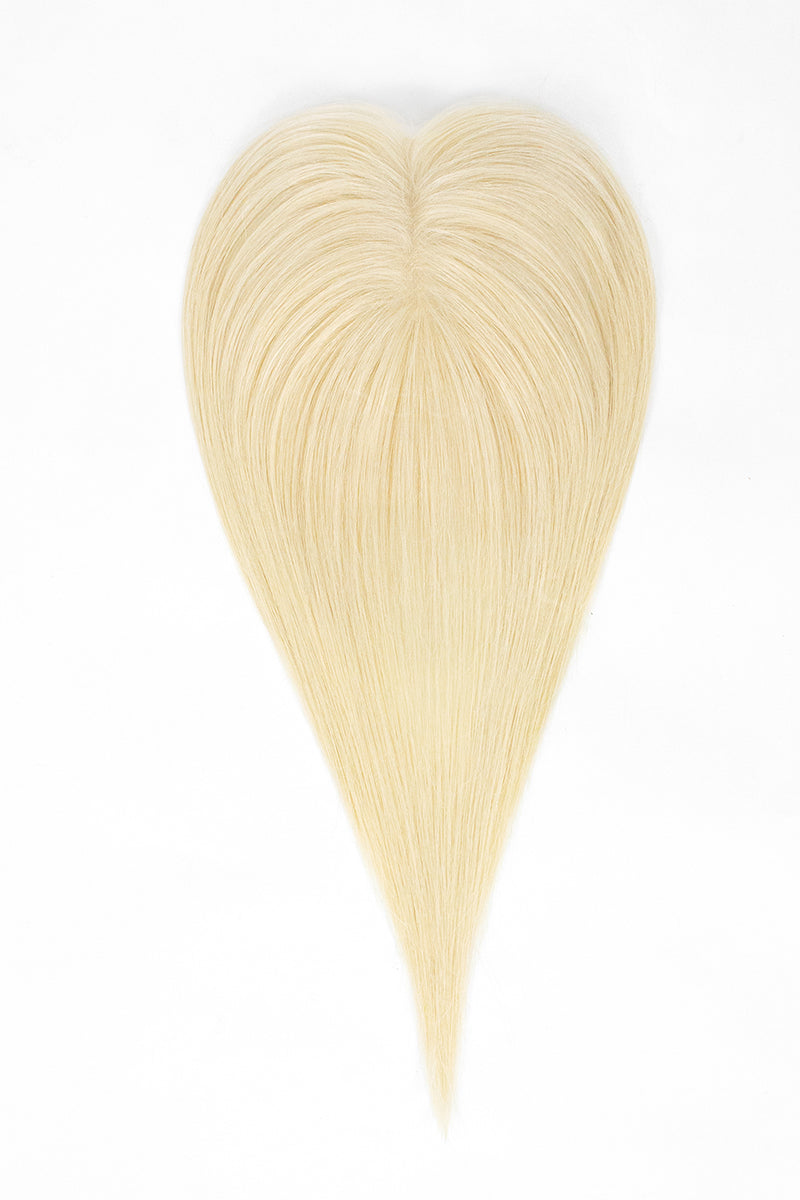Mona Handmade Human Hair Topper Platinum Blonde 