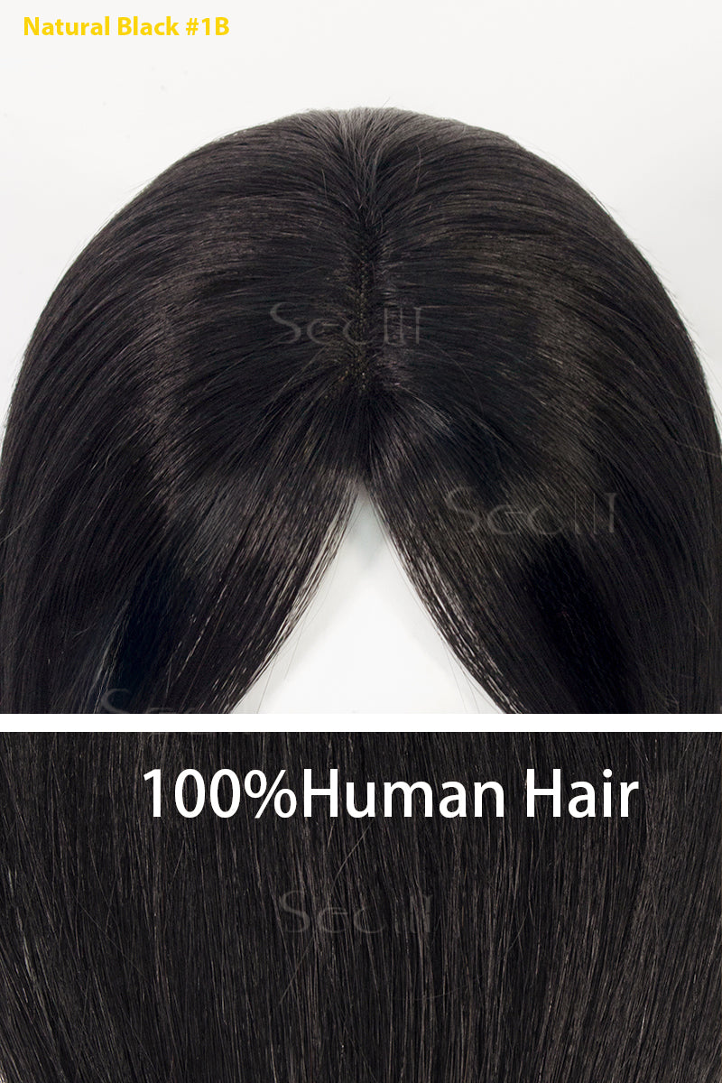 Magic Pixie Human Hair and Handmade Topper
