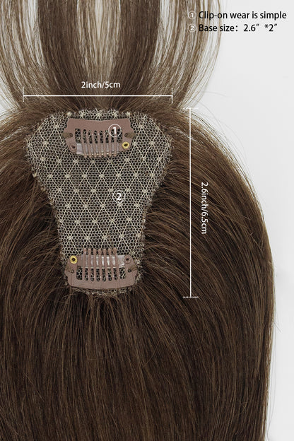 Magic Pixie Topper with Bangs Chocolate Brown 