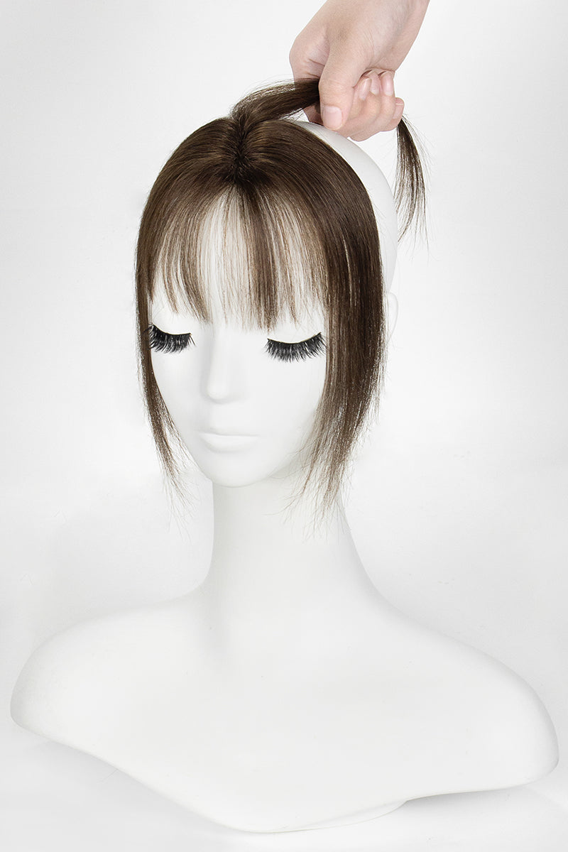 Magic Pixie Topper with Bangs Chocolate Brown 