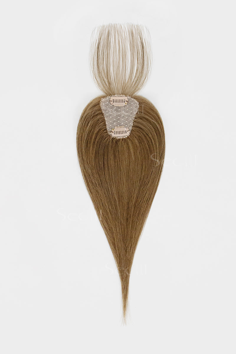 Magic Pixie Topper with Bangs Medium Ash Brown 
