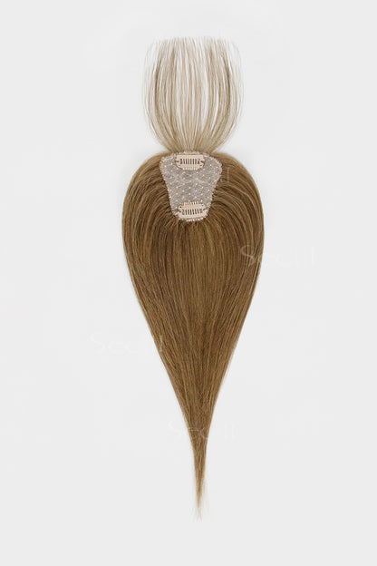 Magic Pixie Topper with Bangs Medium Ash Brown 