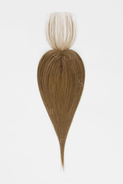 Magic Pixie Topper with Bangs Medium Ash Brown 