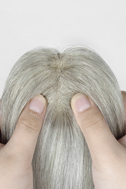 Close-up of a Magic Pixie Topper with Bangs 