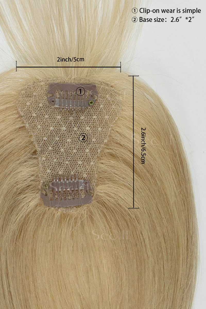 Magic Pixie Topper with Bangs Dark Blonde with Light Blonde 