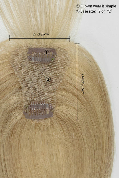 Magic Pixie Topper with Bangs Dark Blonde with Light Blonde 