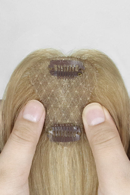 Magic Pixie Topper with Bangs Dark Blonde with Light Blonde 