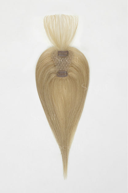 Magic Pixie Topper with Bangs Dark Blonde with Light Blonde 